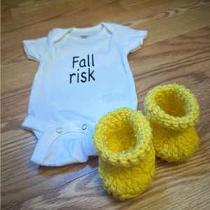 Fall risk baby onesie